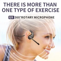 G9 bone air conduction detachable extension microphone bluetooth headset sports business HD call noise reduction long range