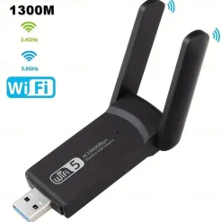 2.4G 5G 1300Mbps Usb Wireless Network Card Dongle Antenna AP Wifi Adapter Dual Band Wi-Fi Usb 3.0 Lan Ethernet 1200M
