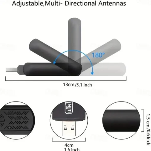2.4G 5G 1300Mbps Usb Wireless Network Card Dongle Antenna AP Wifi Adapter Dual Band Wi-Fi Usb 3.0 Lan Ethernet 1200M