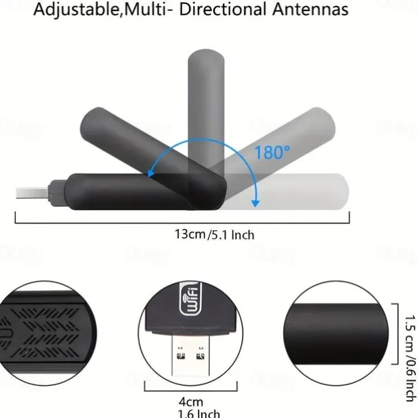 2.4G 5G 1300Mbps Usb Wireless Network Card Dongle Antenna AP Wifi Adapter Dual Band Wi-Fi Usb 3.0 Lan Ethernet 1200M