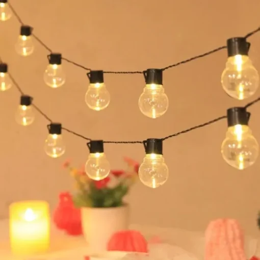 G50 Globe Bulb LED Fairy String Light Outdoor Lights Street Wedding Garden Patio Christmas Decoration Light 220V EU Plug