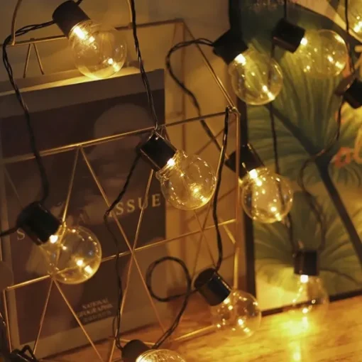 G50 Globe Bulb LED Fairy String Light Outdoor Lights Street Wedding Garden Patio Christmas Decoration Light 220V EU Plug