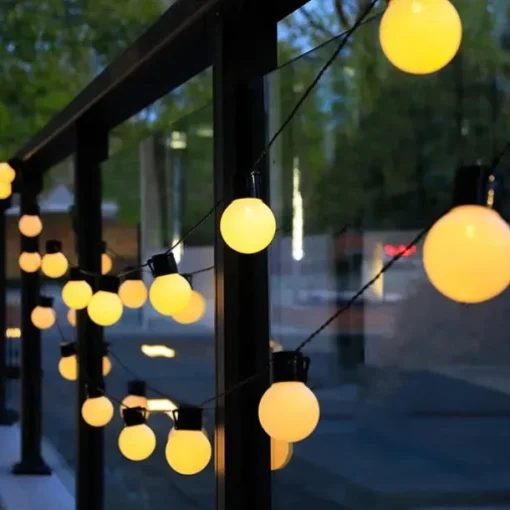 G50 Globe Bulb LED Fairy String Light Outdoor Lights Street Wedding Garden Patio Christmas Decoration Light 220V EU Plug