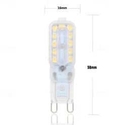 G9 LED Bi-pin Lights 6W 450-550lm 22 LED Beads SMD 2835 T Bulb Shape Dimmable Warm White Cold White 220-240V 110-130V RoHS for Chandeliers Accent Lights Under Cabinet Puck Light