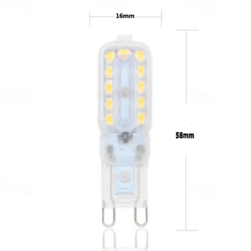 G9 LED Bi-pin Lights 6W 450-550lm 22 LED Beads SMD 2835 T Bulb Shape Dimmable Warm White Cold White 220-240V 110-130V RoHS for Chandeliers Accent Lights Under Cabinet Puck Light