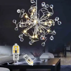 G4 LED Bulb AC/DC 12V G4 Bi-Pin Base Lights Dimmable G4 20W Halogen Bulb Replacement Warm White 3000K/ White 6000K Clear Cover 5Pack