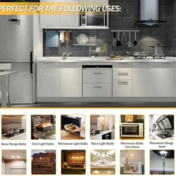 G4 LED Bulb AC/DC12V 220V G4 JC Bi Pin Base 20W Halogen Bulb Replacement Light Bulb for Under Cabinet Range Hood Stove Light Chandelier and Wall Sconces 5pcs