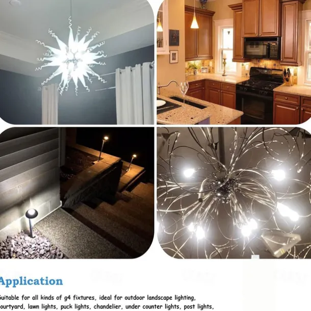 G4 LED Bulbs DC 12V Dimmable 1W/1.5W/2W/3W, 10W-30W Halogen Equivalent, 3000K Warm White/6000K Daylight, 180° Beam Angle (5 Pcs)