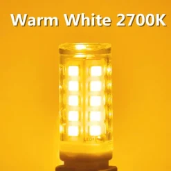 G9 LED Light Bulb 3W Equivalent to 30W Halogen Bulb 320Lumens No Flickering Not Dimmable Energy Saving G9 Small Bulb