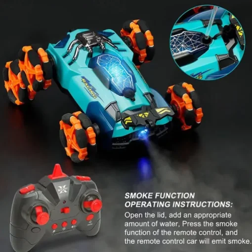 2.4g Remote Control Six Wheel Stunt Remote Control Car Can Automatically Demonstrate Toy Car Lighting Music Deformation Car Drift And Rolling