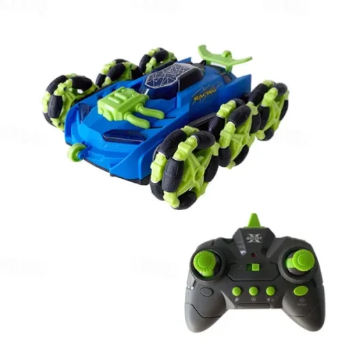 2.4g Remote Control Six Wheel Stunt Remote Control Car Can Automatically Demonstrate Toy Car Lighting Music Deformation Car Drift And Rolling