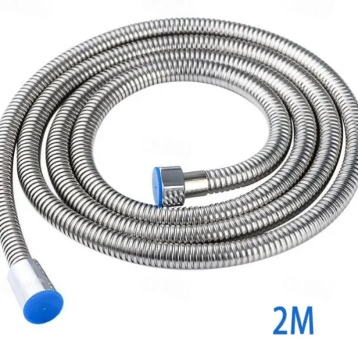 G1/2 Stainless Steel Flexible Shower Hose, Long Bathroom Shower Water Hose Extension Plumbing Pipe Pulling Tube Bathroom Accessories