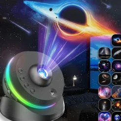 Galaxy Projector 13-in-1 Meteor HD Planetarium 360° Rotating Star Projector with Timed Function, Extra-Large Coverage for Kids & Adults, Perfect for Bedroom, Home Theater, and Living Room Decor