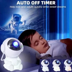 Galaxy Projector Stars Lights for Kids2-in-1 Astronaut Star Nebula Projector with Moon Night Light 360 Adjustable Remote Control Galaxy for Kids Christmas Gift Room Decoration Party