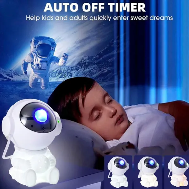 Galaxy Projector Stars Lights for Kids2-in-1 Astronaut Star Nebula Projector with Moon Night Light 360 Adjustable Remote Control Galaxy for Kids Christmas Gift Room Decoration Party