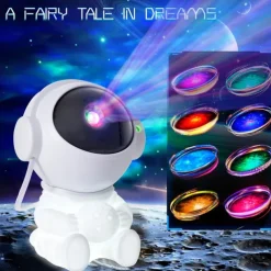 Galaxy Projector Stars Lights for Kids2-in-1 Astronaut Star Nebula Projector with Moon Night Light 360 Adjustable Remote Control Galaxy for Kids Christmas Gift Room Decoration Party