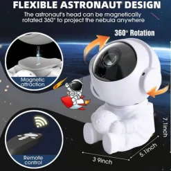 Galaxy Projector Stars Lights for Kids2-in-1 Astronaut Star Nebula Projector with Moon Night Light 360 Adjustable Remote Control Galaxy for Kids Christmas Gift Room Decoration Party