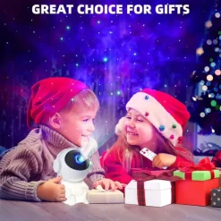 Galaxy Projector Stars Lights for Kids2-in-1 Astronaut Star Nebula Projector with Moon Night Light 360 Adjustable Remote Control Galaxy for Kids Christmas Gift Room Decoration Party