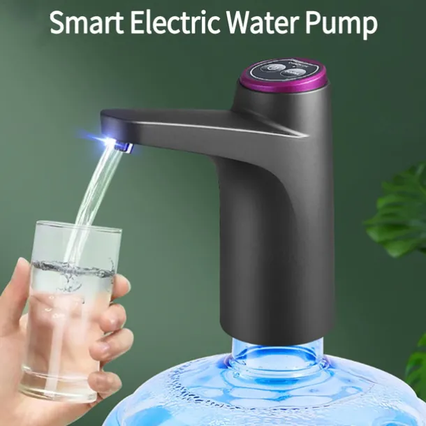 5-Gallon Water Dispenser - Automatic Electric Water Pump with USB Charging, Portable for Home, Office & Outdoor, Fits 2-5 Gallon Bottles