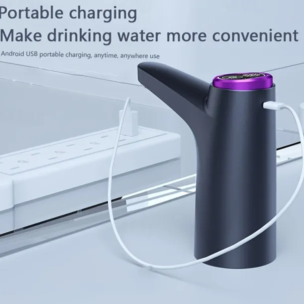 5-Gallon Water Dispenser - Automatic Electric Water Pump with USB Charging, Portable for Home, Office & Outdoor, Fits 2-5 Gallon Bottles