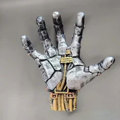 Gaming Controller Holder Stand, Basketball Stand Cyberpunk Silverhand Mechanical Hand, Desktop Gamepad Controller Universal Headphone Hanger Holder, Desktop Decoration Model Handmade Gifts