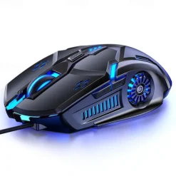 Gaming Mouse Low-noise 7 Color Backlight 6 Key Anti-slip Mechanical Mouse USB Wired Gaming Mouse for PC and Laptop