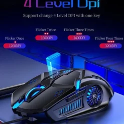 Gaming Mouse Low-noise 7 Color Backlight 6 Key Anti-slip Mechanical Mouse USB Wired Gaming Mouse for PC and Laptop