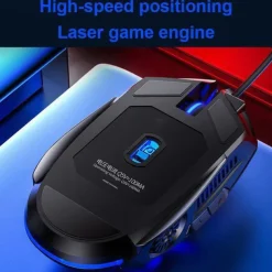 Gaming Mouse Low-noise 7 Color Backlight 6 Key Anti-slip Mechanical Mouse USB Wired Gaming Mouse for PC and Laptop