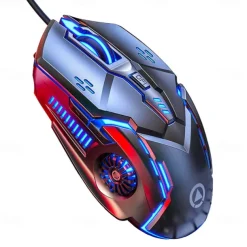 Gaming Mouse Professional Wired 6 Button 3200DPI LED Optical USB Computer Mouse Game Mice for PC Laptop Gamer