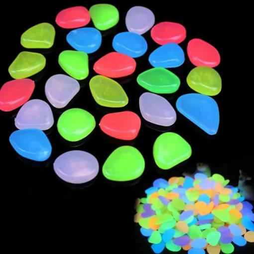 Garden decoration outdoor Luminous Stones garden Decorative Pebbles Outdoor Fish Decoration Pebble Rocks Aquarium