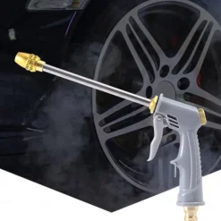 Garden Hose Nozzle,High Pressure 360° Rotaing Brass Metal Water Adjustmen Sprayer Gun, for Lawn & Garden,Washing Cars,Watering Garden Car Accessories