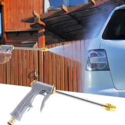 Garden Hose Nozzle,High Pressure 360° Rotaing Brass Metal Water Adjustmen Sprayer Gun, for Lawn & Garden,Washing Cars,Watering Garden Car Accessories