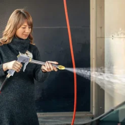 Garden Hose Nozzle,High Pressure 360° Rotaing Brass Metal Water Adjustmen Sprayer Gun, for Lawn & Garden,Washing Cars,Watering Garden Car Accessories