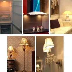 G9/E11/E12/E14E/BA15D LED Bulb 7W 3000K Warm White/6000K White 120V No-Flicker for Home Lighting Chandeliers Household Applications 700LM (2 Pack)