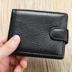 Genuine leather wallet top layer cowhide coin purse multi card horizontal wallet high-end business wallet suitable for both men and women perfect holiday gift