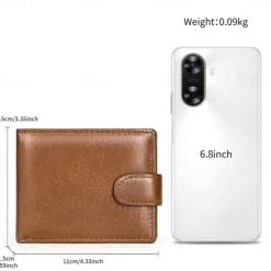 Genuine leather wallet top layer cowhide coin purse multi card horizontal wallet high-end business wallet suitable for both men and women perfect holiday gift