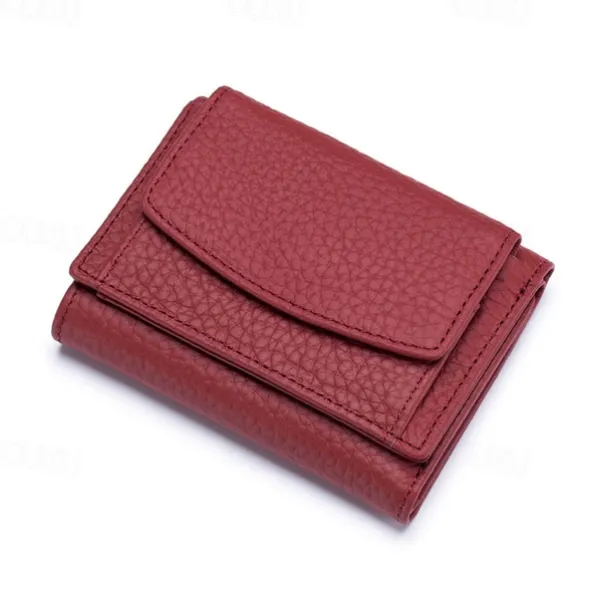 Genuine Leather Women Wallets and Purses Fashion Small Wallet with Mini Coin Pocket Rfid Blocking Purse