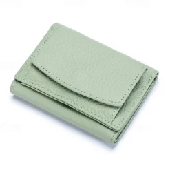 Genuine Leather Women Wallets and Purses Fashion Small Wallet with Mini Coin Pocket Rfid Blocking Purse