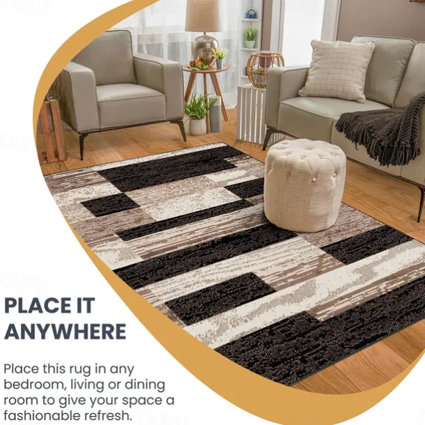 Geometric Woodland Runner Rug Kitchen Mat Non-Slip Oil Proof Rug Indoor Outdoor Mat Bedside Bedroom Decor Bathroom Mat Entrance Rug Door Mat