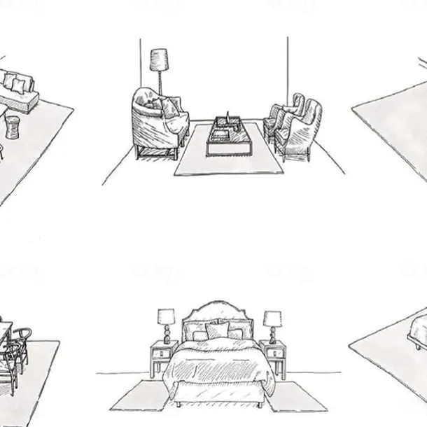 Geometric Woodland Runner Rug Kitchen Mat Non-Slip Oil Proof Rug Indoor Outdoor Mat Bedside Bedroom Decor Bathroom Mat Entrance Rug Door Mat