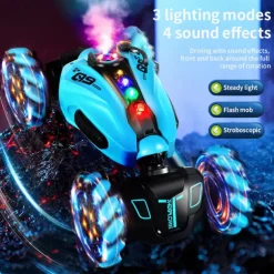 Gesture Sensing Remote Control Twisting Car Luminous Wheel Deformation High-Speed Climbing Car RC Car Stunt Car Game2277