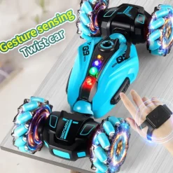 Gesture Sensing Remote Control Twisting Car Luminous Wheel Deformation High-Speed Climbing Car RC Car Stunt Car Game2277