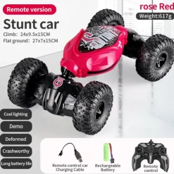 Gesture Sensing Remote Control Twisting Car Luminous Wheel Deformation High-Speed Climbing Car RC Car Stunt Car 2072