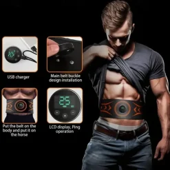 Get Fit Anywhere with the Portable EMS Training Fitness Belt and Massage Arm Wrist