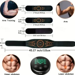 Get Fit Anywhere with the Portable EMS Training Fitness Belt and Massage Arm Wrist