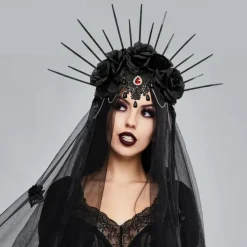 Ghost Bride Halloween Halloween Props Headband Halloween Horror Adults' Women's Halloween Carnival Easy Halloween Costumes Dress Up