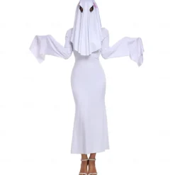 Ghost Ghostly Bride Halloween Dress Cosplay Costume Halloween Adults' Women's Halloween Carnival Performance Masquerade Easy Halloween Costumes Dress Up