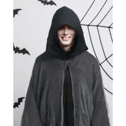 Ghost Grim Reaper Halloween Cosplay Costume Party Costume Hooded Cloak Outfits Scary Costume Adults' Men's Women's Masquerade Mardi Gras Performance Party Halloween Easy Halloween Costumes Dress Up