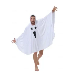 Ghost Halloween Cape Cosplay Costume Party Costume Halloween Adults' Men's Women's Halloween Carnival Masquerade Party Halloween Masquerade Easy Halloween Costumes Dress Up