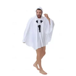 Ghost Halloween Cape Cosplay Costume Party Costume Halloween Adults' Men's Women's Halloween Carnival Masquerade Party Halloween Masquerade Easy Halloween Costumes Dress Up